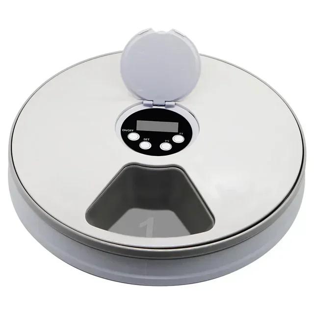24H Automatic Pet Feeder Round 6 Grids 6 Meals Timing Electric Dry Food Dispenser Cats And Dogs Feeder Essential Pet Supplies
24H Automatic Pet Feeder Round 6 Grids 6 Meals Timing Electric Dry Food Dispenser Cats And Dogs Feeder Essential Pet Supplies