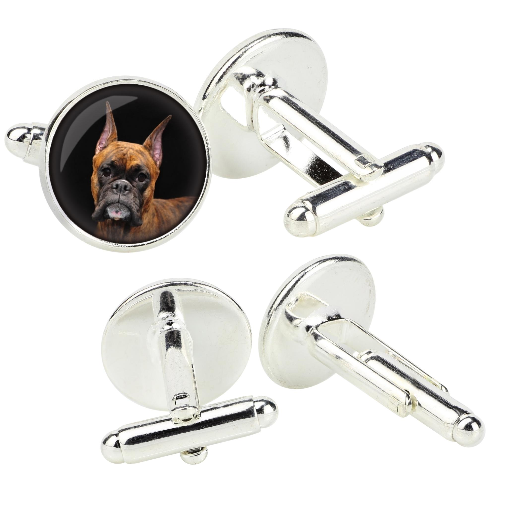 Boxer, German Boxer III - cufflinks in a box, handmade jewelry, product of the Art-Dog brand срібний
Boxer, German Boxer III - cufflinks in a box, handmade jewelry, product of the Art-Dog brand срібний