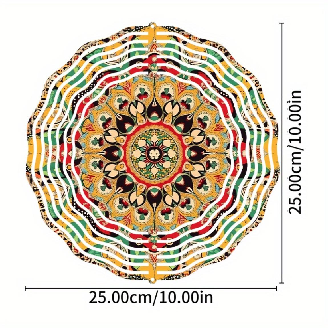 Богемская мандала колокольчик ветра для декора сада, балкона на открытом воздухе 25,4 см, яркое металлическое подвесное украшение с вращающимся на 360 градусов крючком, без электричества 01A
Богемская мандала колокольчик ветра для декора сада, балкона на открытом воздухе 25,4 см, яркое металлическое подвесное украшение с вращающимся на 360 градусов крючком, без электричества 01A