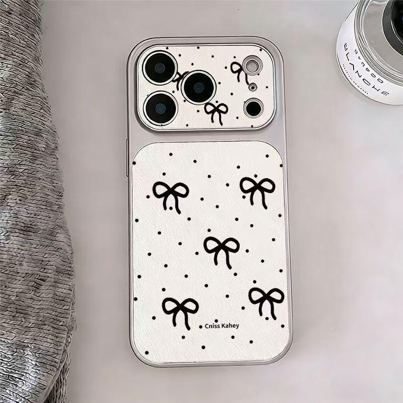 Polka Dot Bow Leather iPhone Case for Models 12-17, Compatible with 15 Pro Max, 16, and Large Window Styles. iPhone Air
Polka Dot Bow Leather iPhone Case for Models 12-17, Compatible with 15 Pro Max, 16, and Large Window Styles. iPhone Air