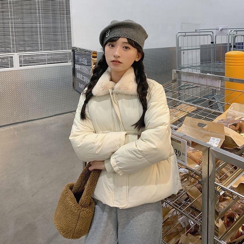 Winter new down cotton-padded clothes for female students, simple lamb wool cotton-padded jacket, short jacket, thin and loose cotton-padded clothes S (recommended 70-55kg)
Winter new down cotton-padded clothes for female students, simple lamb wool cotton-padded jacket, short jacket, thin and loose cotton-padded clothes S (recommended 70-55kg)