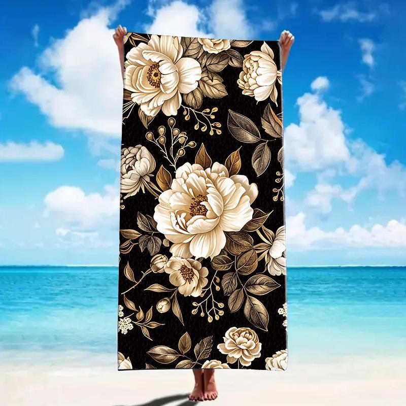 Микрофибровое пляжное полотенце с цветочным принтом для фитнеса, отпуска и плавания 150x70 cm белый
Микрофибровое пляжное полотенце с цветочным принтом для фитнеса, отпуска и плавания 150x70 cm белый