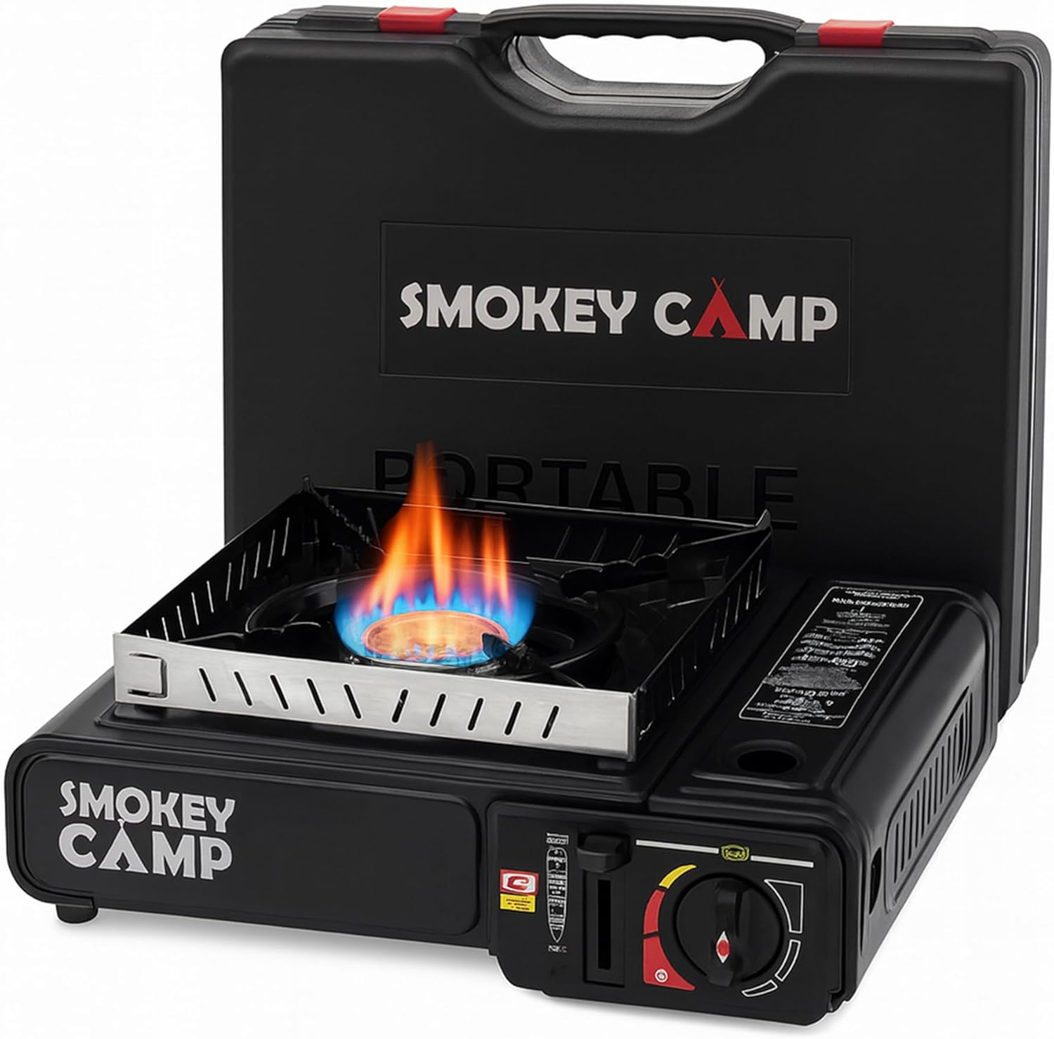 Portable 3000W Dual Fuel Camping Stove, Butane/Propane, Auto Ignition, Precise Control, Compact Design
Portable 3000W Dual Fuel Camping Stove, Butane/Propane, Auto Ignition, Precise Control, Compact Design