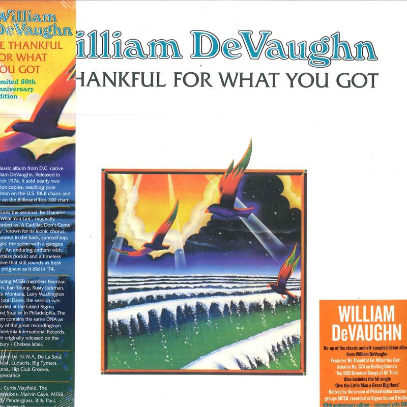 LP Record WILLIAM DEVAUGHN - Be Thankful For What You Got (50th DEMREC1186X DEMON 2024 UK Jazz
LP Record WILLIAM DEVAUGHN - Be Thankful For What You Got (50th DEMREC1186X DEMON 2024 UK Jazz