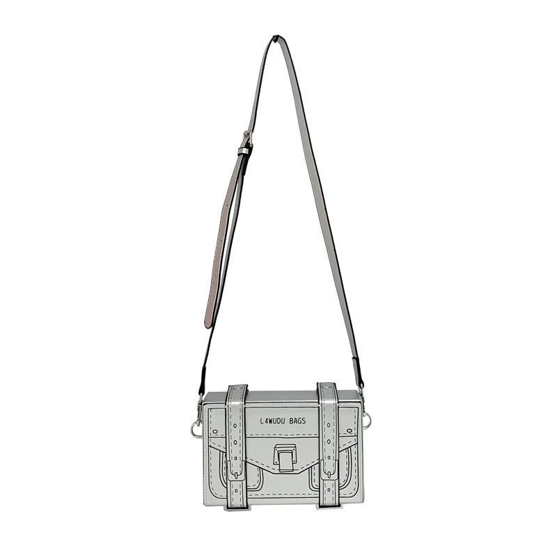 Bags Internet Celebrity Personality Creativity Bag Women 2024 Popular Korean Style Trend All-match Retro Fashion Cross-body Box 19x12x6 срібний
Bags Internet Celebrity Personality Creativity Bag Women 2024 Popular Korean Style Trend All-match Retro Fashion Cross-body Box 19x12x6 срібний