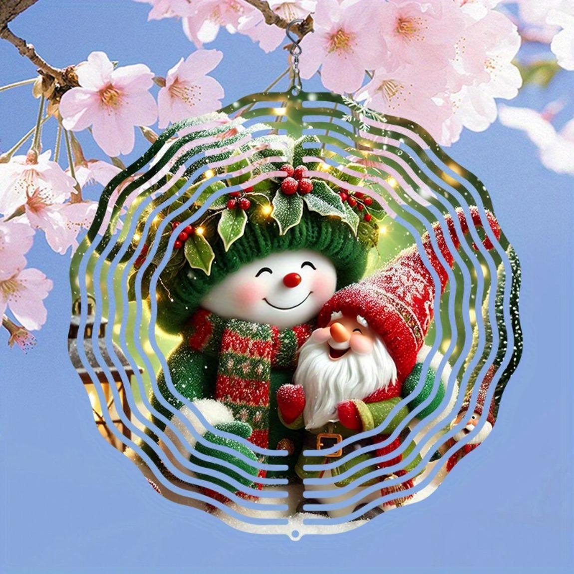 Santa Snowman Embrace 3D Wind Chime Christmas Decor Golden Mirror Reflection Bird Deterrent Outdoor Garden Wedding No Feathers
Santa Snowman Embrace 3D Wind Chime Christmas Decor Golden Mirror Reflection Bird Deterrent Outdoor Garden Wedding No Feathers
