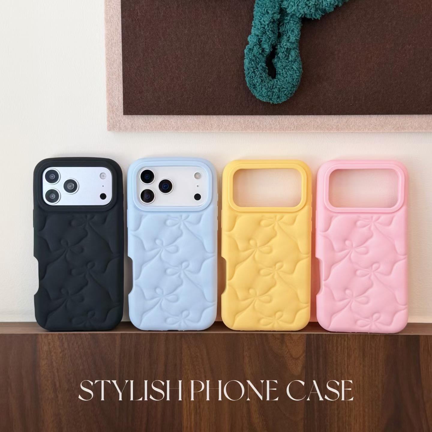 3D Embossed Puff Bow Drop-Proof Case for iPhone 14/15/16/17 Pro Max 14 PRO
3D Embossed Puff Bow Drop-Proof Case for iPhone 14/15/16/17 Pro Max 14 PRO