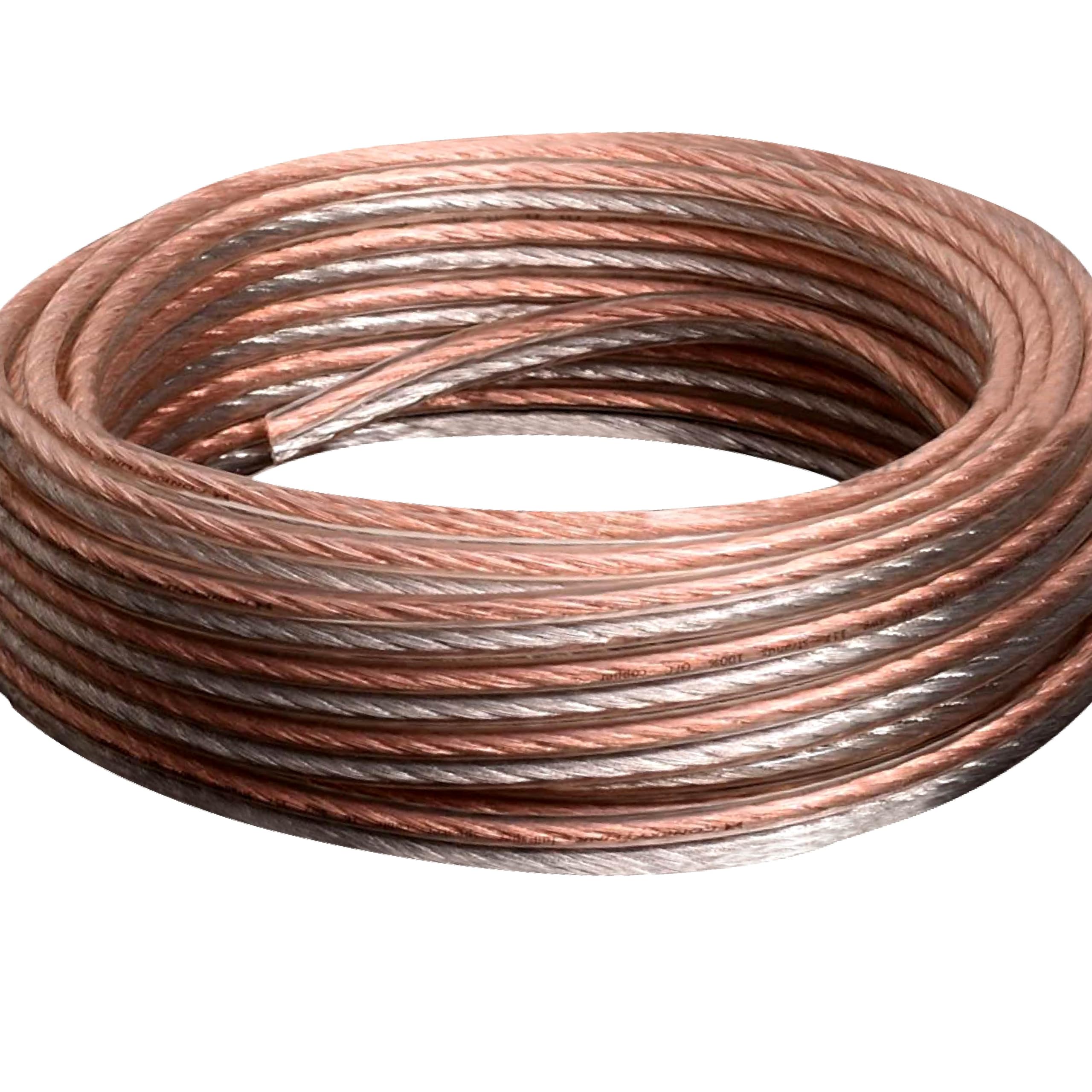 Conext Link Parallel Gold Silver Speaker Cable Full Gauge Oxygen Free Copper Zip Wire 50 feet 24 Gauge PSC24CGS-50
Conext Link Parallel Gold Silver Speaker Cable Full Gauge Oxygen Free Copper Zip Wire 50 feet 24 Gauge PSC24CGS-50