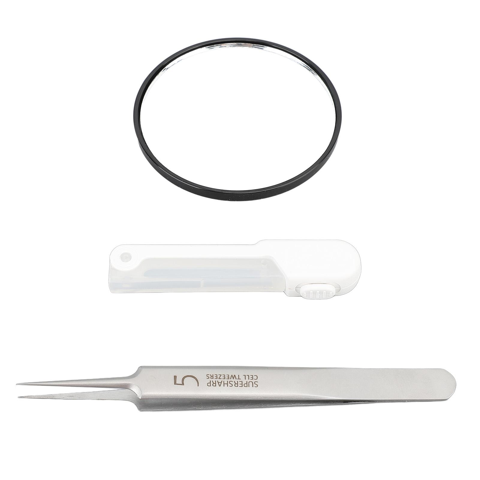 Blackhead Tweezers with LED Light 5X Mirror Pointed Precision Popping Removing Tools Stainless Steel Blackhead
Blackhead Tweezers with LED Light 5X Mirror Pointed Precision Popping Removing Tools Stainless Steel Blackhead