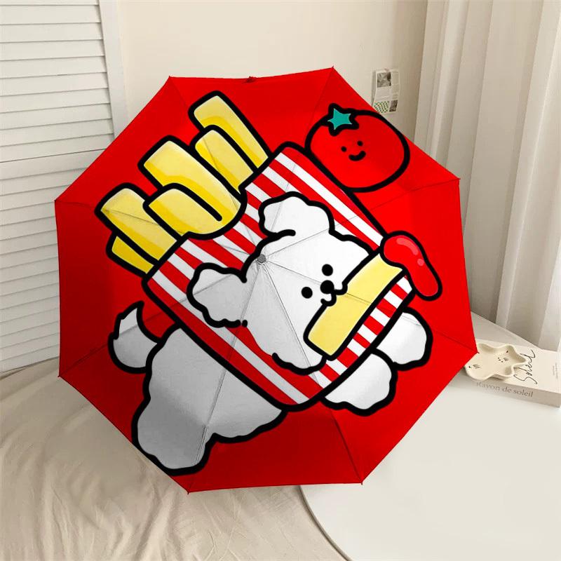 1PC French fries Tomato Umbrella-8-Rib Reinforced, Automatic Open, Lightweight & Durable, Cute Fashion Accessory for Outdoor-Y0396
1PC French fries Tomato Umbrella-8-Rib Reinforced, Automatic Open, Lightweight & Durable, Cute Fashion Accessory for Outdoor-Y0396
