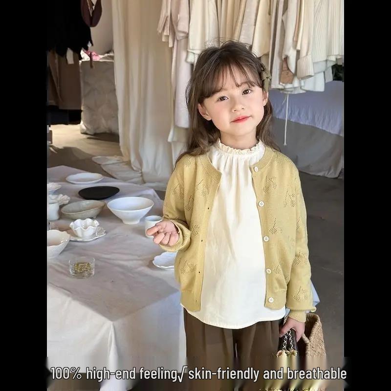2025 Spring Korean Sweet Cherry Knit Cardigan for Girls - Long Sleeve Round Neck 110cm брудно-білий
2025 Spring Korean Sweet Cherry Knit Cardigan for Girls - Long Sleeve Round Neck 110cm брудно-білий