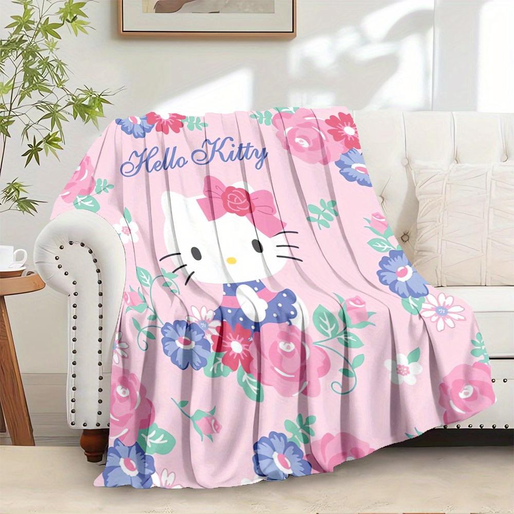 1pc Hello Kitty floral pattern blanket - seasonal home decoration, comfortable and machine washable, suitable for all ages, an ideal gift fo 130x150cm
1pc Hello Kitty floral pattern blanket - seasonal home decoration, comfortable and machine washable, suitable for all ages, an ideal gift fo 130x150cm