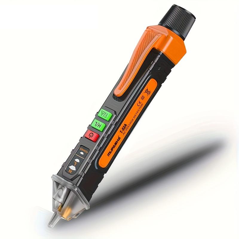 Non-Contact Voltage Tester AC Voltage Tester Electric Indicator Tool with Buzzer Flashlight Checks 12-1000 volts AC Intelligent Breakpoint Tester T02-A
Non-Contact Voltage Tester AC Voltage Tester Electric Indicator Tool with Buzzer Flashlight Checks 12-1000 volts AC Intelligent Breakpoint Tester T02-A