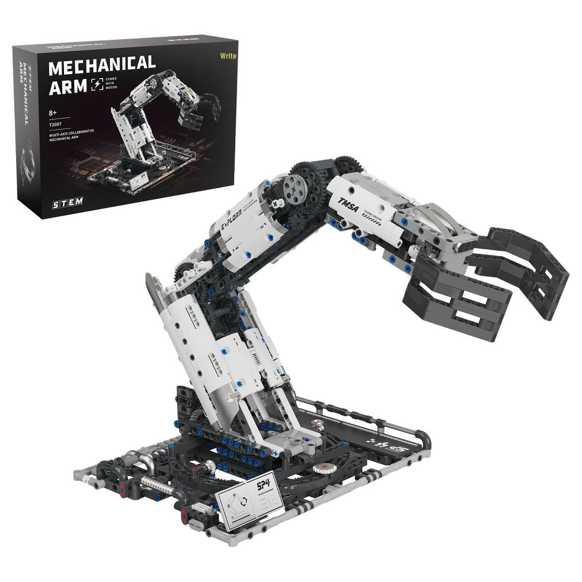 T2007 Programmable Mechanical Arm Robot, Remote Control Claw, Educational Assembly Toy, Compatible with Lego, Ages 14+
T2007 Programmable Mechanical Arm Robot, Remote Control Claw, Educational Assembly Toy, Compatible with Lego, Ages 14+