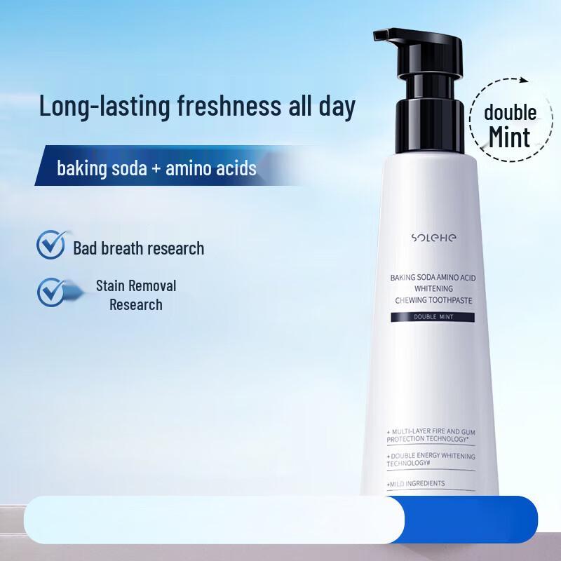 Hefengyu Double Mint Baking Soda Whitening Toothpaste
Hefengyu Double Mint Baking Soda Whitening Toothpaste