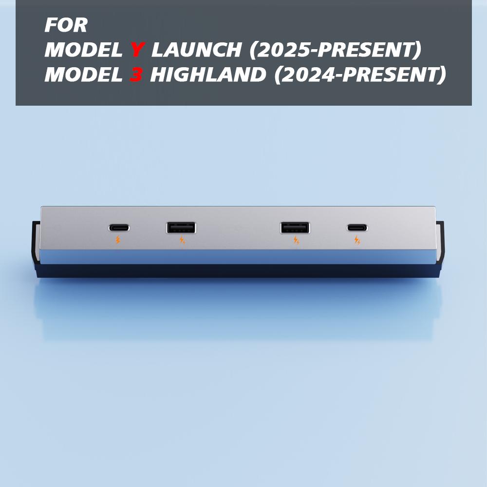 For Tesla Model Y Juniper 2025 Launch Model 3 Highland 2024 65W Expansion Dock Central Control Charging Shunt USB HUB Extender
For Tesla Model Y Juniper 2025 Launch Model 3 Highland 2024 65W Expansion Dock Central Control Charging Shunt USB HUB Extender