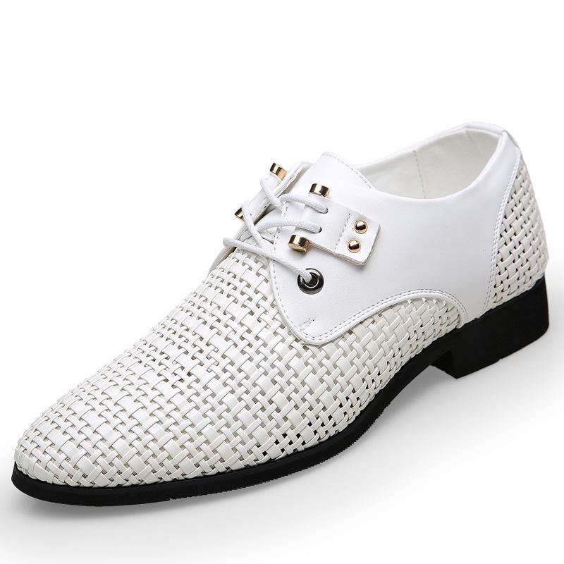 Men s leather shoes 2025 summer business dress woven sandals leather holes men s shoes comfortable breathable non-slip 44
Men s leather shoes 2025 summer business dress woven sandals leather holes men s shoes comfortable breathable non-slip 44