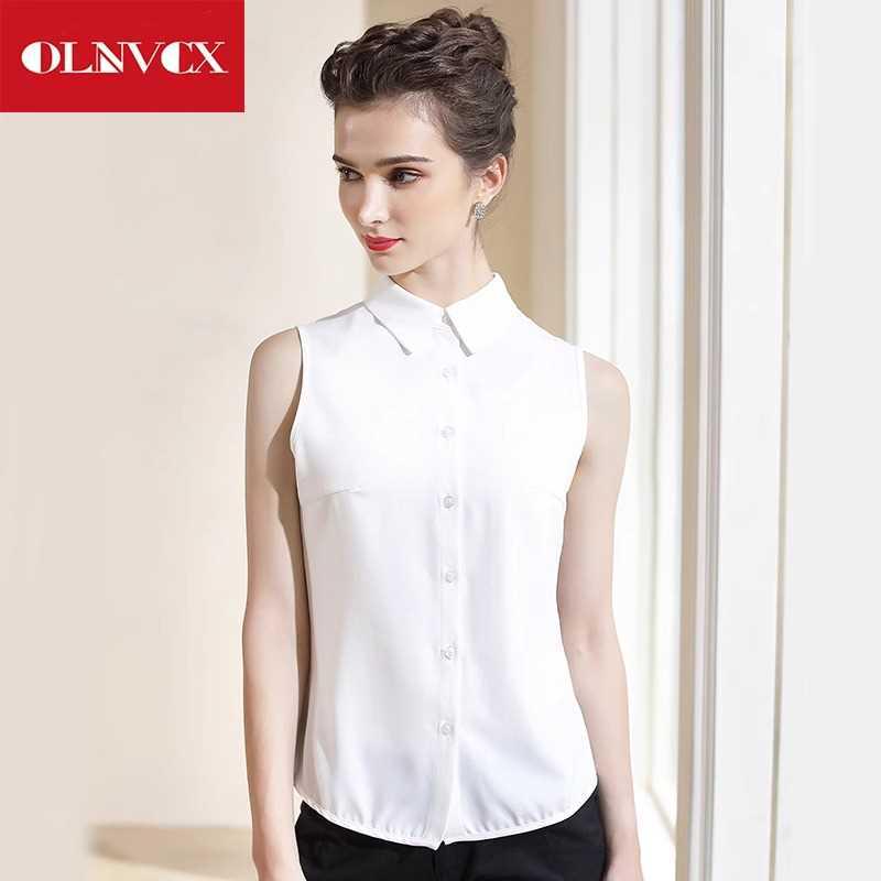 2023 Spring/Summer Korean Style Chiffon Fake Collar Sleeveless Vest Blouse for Women XL
2023 Spring/Summer Korean Style Chiffon Fake Collar Sleeveless Vest Blouse for Women XL