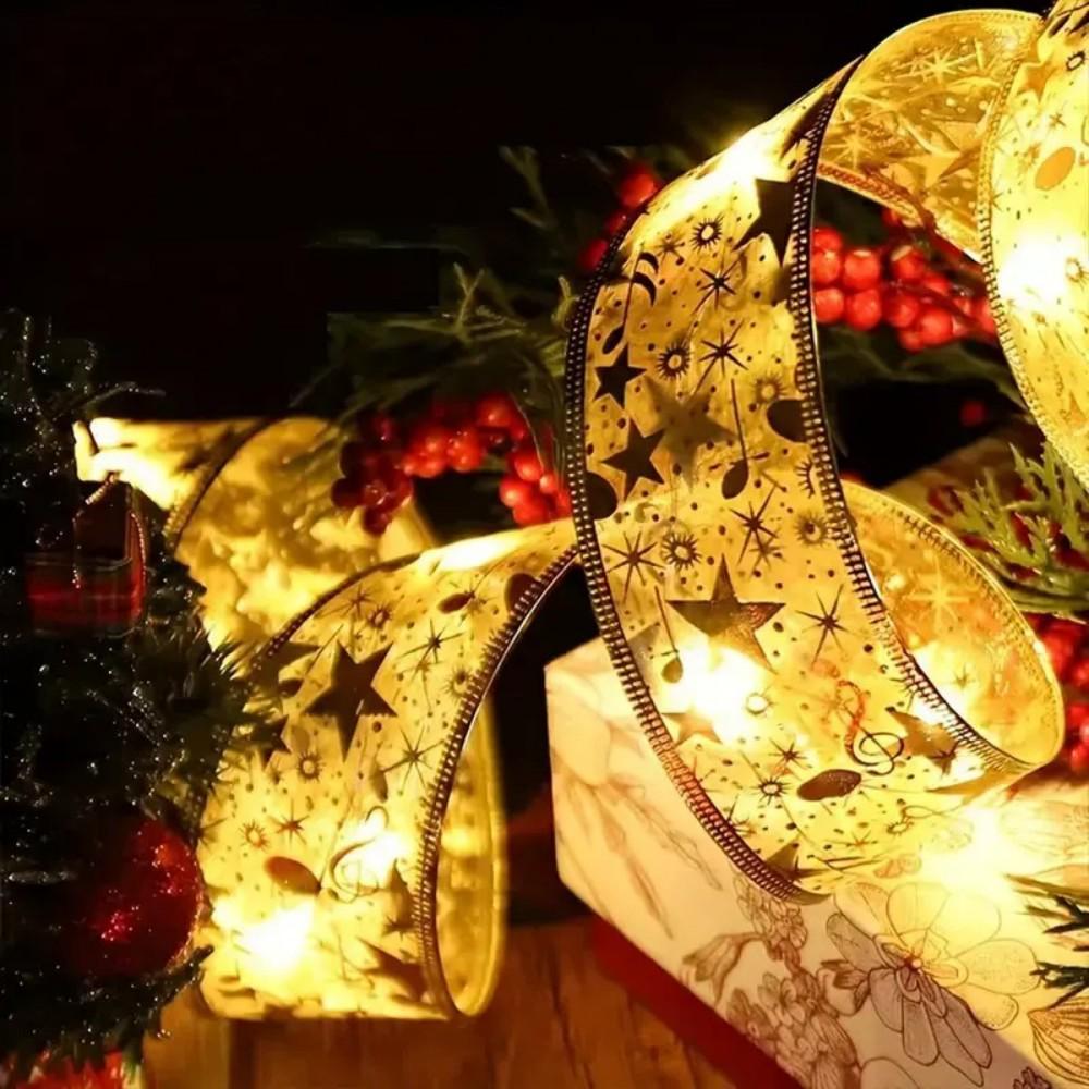 LED Copper Wire Christmas Ribbon Light with Colorful Bow for Gift Boxes and Tree Decoration 5m теплим білим кольором
LED Copper Wire Christmas Ribbon Light with Colorful Bow for Gift Boxes and Tree Decoration 5m теплим білим кольором
