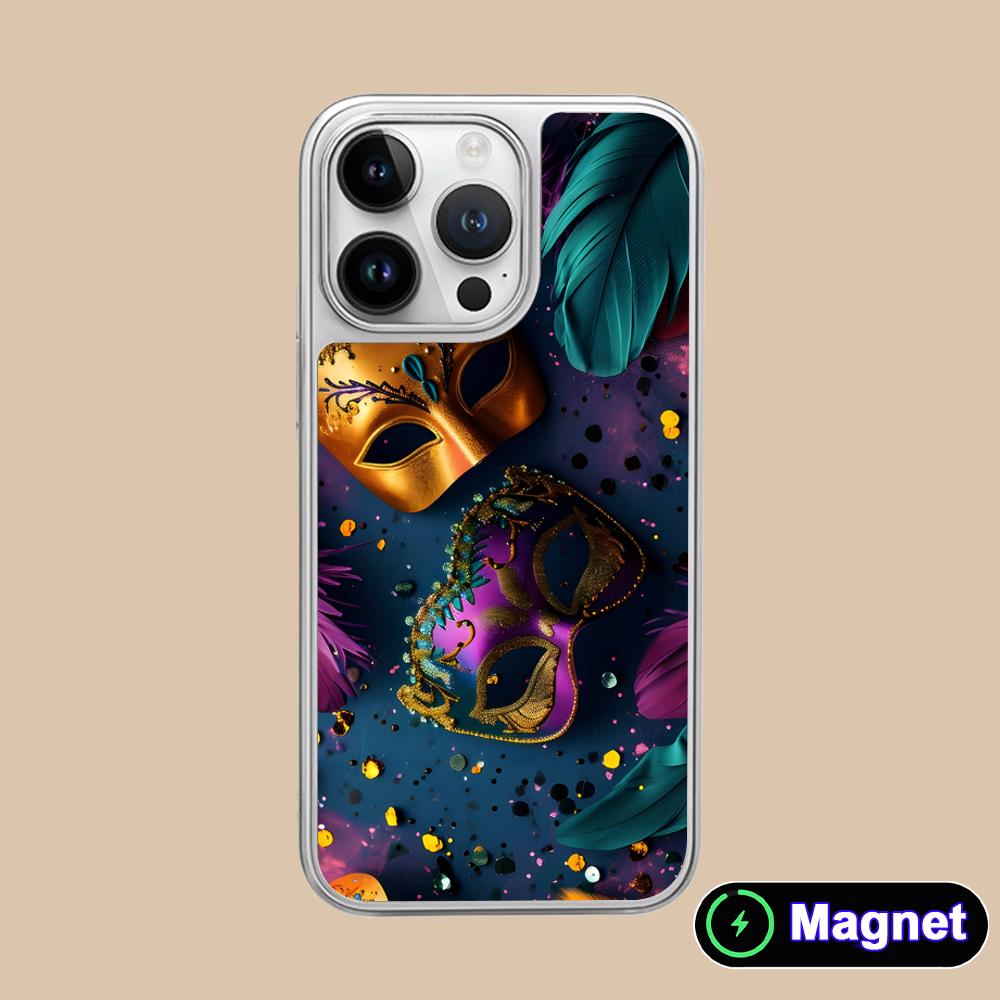 Mardi Gras Carnival Phone Case for iPhone 17 16 15 14 13 12 11 Air Pro Max Plus Electroplated Silver Magsafe Cover iPhone 11
Mardi Gras Carnival Phone Case for iPhone 17 16 15 14 13 12 11 Air Pro Max Plus Electroplated Silver Magsafe Cover iPhone 11