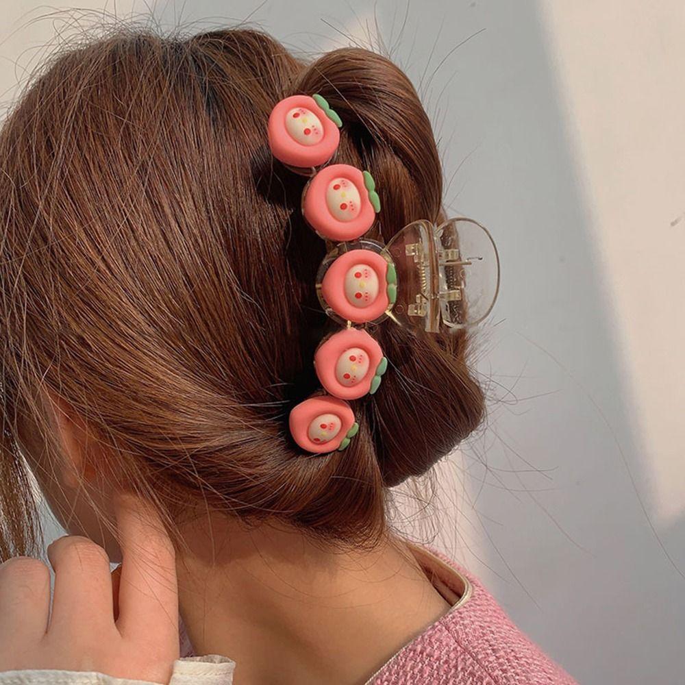 Headwear Temperament Korean Style Crab Clip Peach Hair Claw Women Hair Clips Hair Accessories бежевый
Headwear Temperament Korean Style Crab Clip Peach Hair Claw Women Hair Clips Hair Accessories бежевый