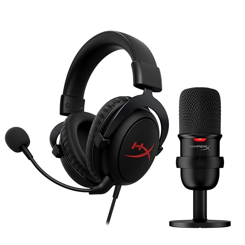 HyperX game commentary starter pack – HyperX Cloud Core gaming headset, DTS Headphone:X spatial audio and HyperX SoloCast Comes with USB microphone
HyperX game commentary starter pack – HyperX Cloud Core gaming headset, DTS Headphone:X spatial audio and HyperX SoloCast Comes with USB microphone