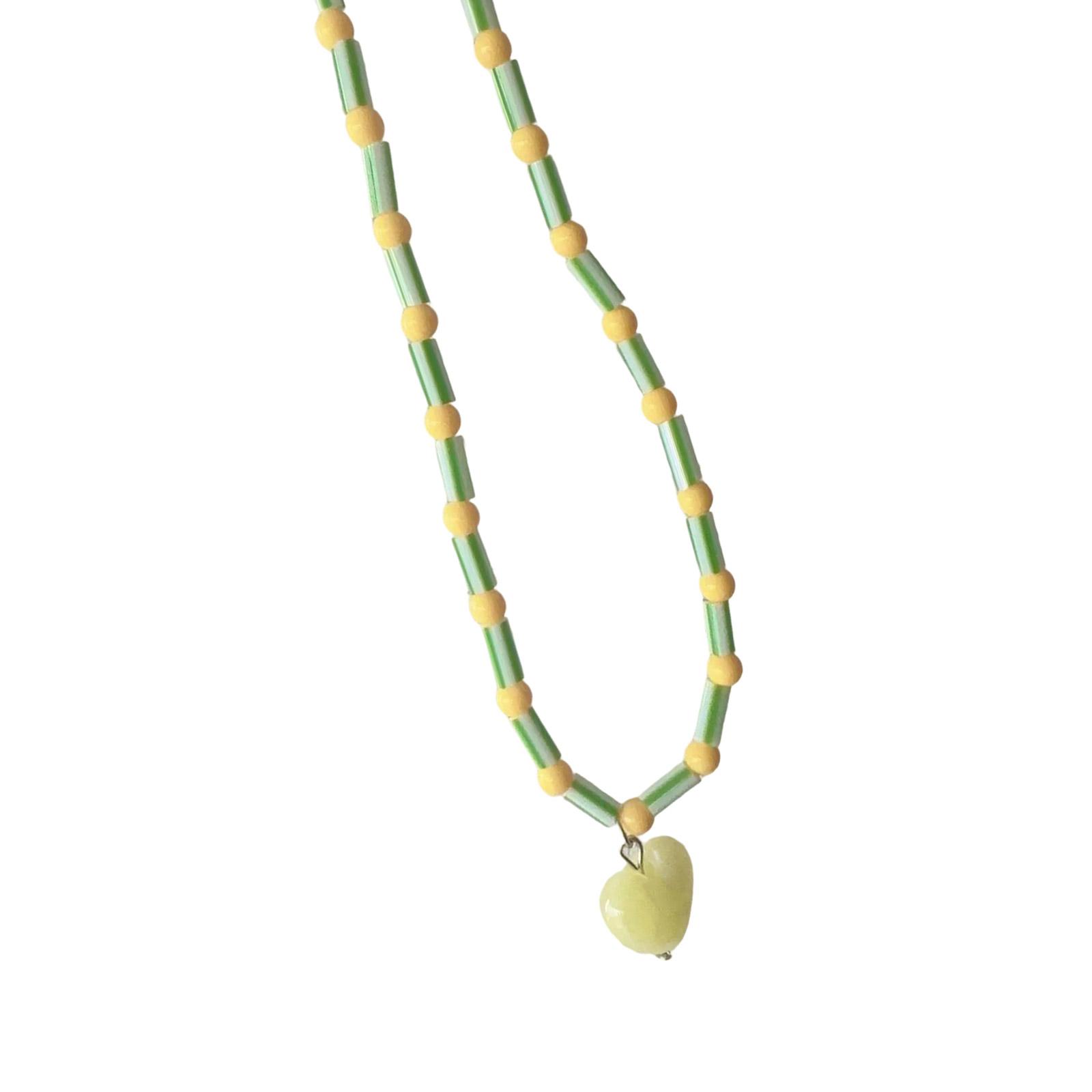 Ожерелье из бусин в форме сердца, Уникальное шейное украшение, Ожерелье с кулоном в виде сердца, Текстура смолы, Модное ожерелье для модных леди жёлтый
Ожерелье из бусин в форме сердца, Уникальное шейное украшение, Ожерелье с кулоном в виде сердца, Текстура смолы, Модное ожерелье для модных леди жёлтый