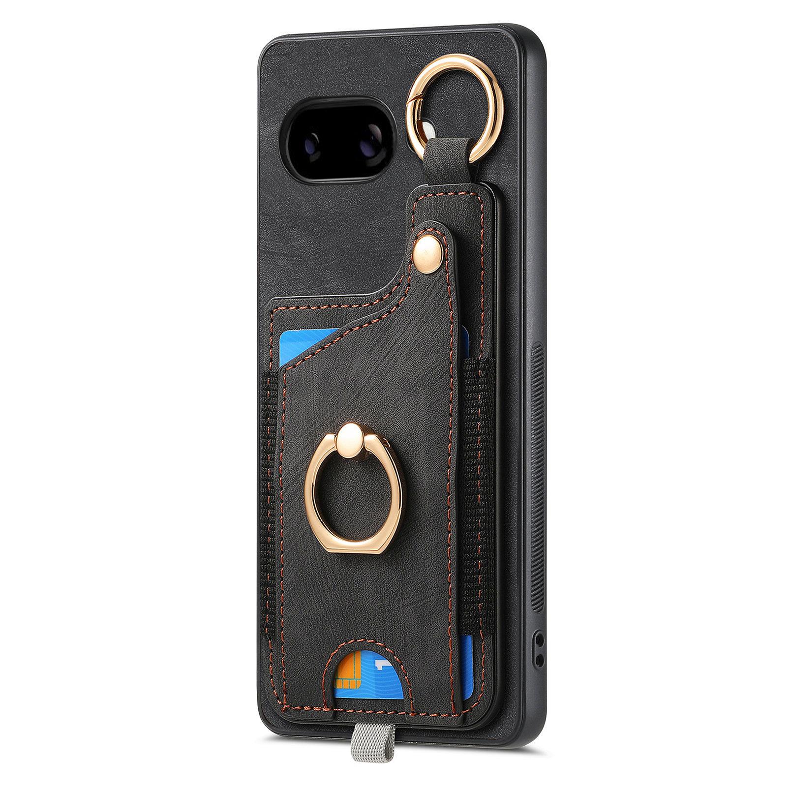 For Google Pixel 9a Retro Leather Phone Back Cover with Card Slots and Ring Holder Green
For Google Pixel 9a Retro Leather Phone Back Cover with Card Slots and Ring Holder Green