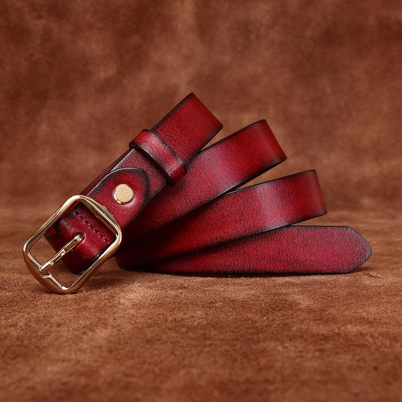 Ремень женский простой доступный роскошный модный стиль натуральная кожа крупного рогатого скота универсальная повседневная джинсовая отделка золотой ремень женский 115cm
Ремень женский простой доступный роскошный модный стиль натуральная кожа крупного рогатого скота универсальная повседневная джинсовая отделка золотой ремень женский 115cm