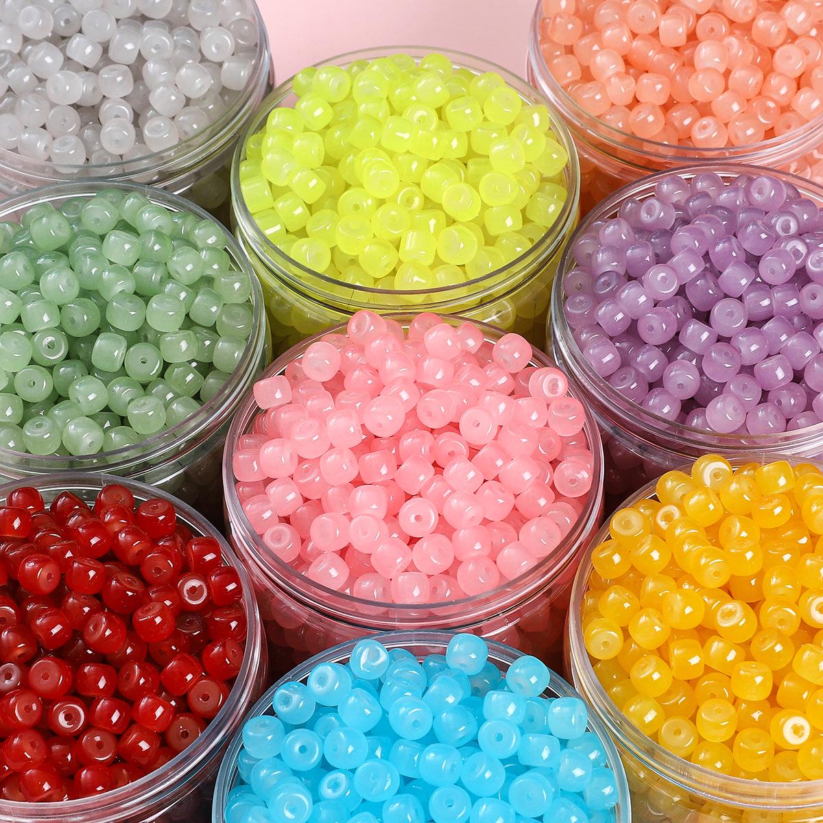 Multicolor Imitation Jade Glass Barrel Beads for DIY Jewelry Making - Bracelets, Necklaces, Earrings 8×6mm hole ~1.5mm 30 pcs/bag
Multicolor Imitation Jade Glass Barrel Beads for DIY Jewelry Making - Bracelets, Necklaces, Earrings 8×6mm hole ~1.5mm 30 pcs/bag