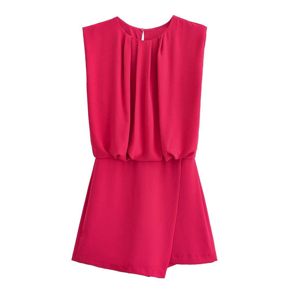 2025 Spring/Summer Women s Slim Sleeveless Round Neck Asymmetrical High-Waist Jumpsuit S фуксия
2025 Spring/Summer Women s Slim Sleeveless Round Neck Asymmetrical High-Waist Jumpsuit S фуксия