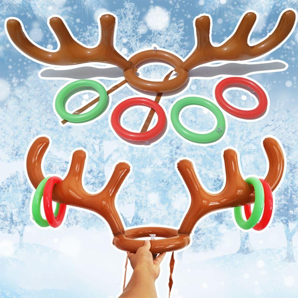 Christmas Game New Year Decoration Antler Hat Santa Funny Reindeer Inflatable Toys Ring Toss 1SET
Christmas Game New Year Decoration Antler Hat Santa Funny Reindeer Inflatable Toys Ring Toss 1SET