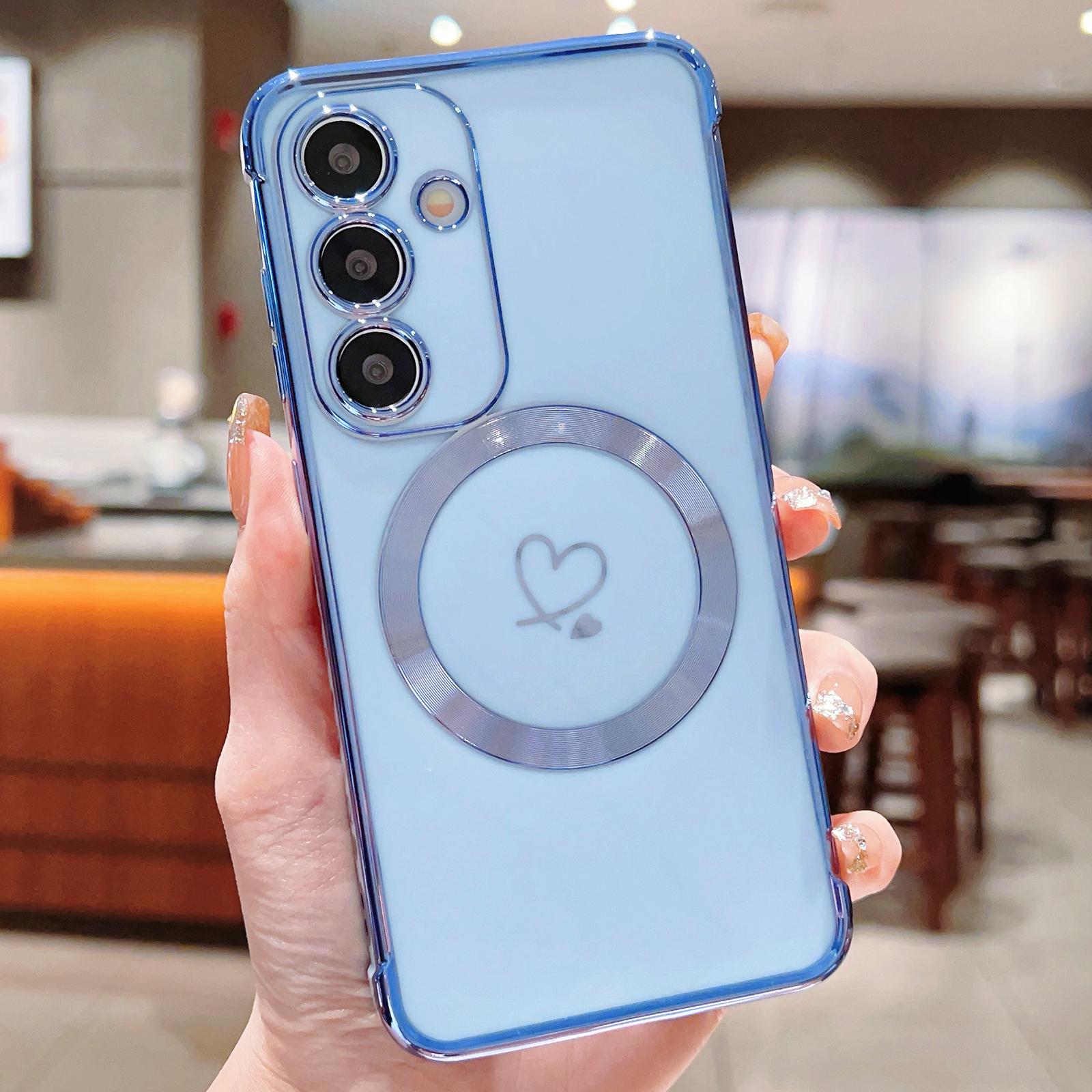 Чохол для Samsung Galaxy S25, сумісний з MagSafe, гальванізований чохол для телефону з ТПУ з порожнистими сердечками кохання Blue
Чохол для Samsung Galaxy S25, сумісний з MagSafe, гальванізований чохол для телефону з ТПУ з порожнистими сердечками кохання Blue