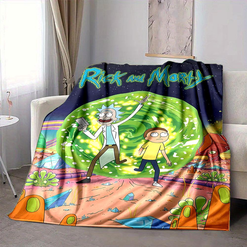 1pc Rick and Morty Flannel Throw Blanket Lightweight Soft Warm All Season Blanket for Sofa, Bed, Travel,L1028048 80x120cm
1pc Rick and Morty Flannel Throw Blanket Lightweight Soft Warm All Season Blanket for Sofa, Bed, Travel,L1028048 80x120cm