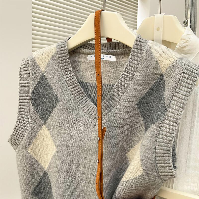 TonLion Women s Retro Argyle V-Neck Pullover Vest M
TonLion Women s Retro Argyle V-Neck Pullover Vest M