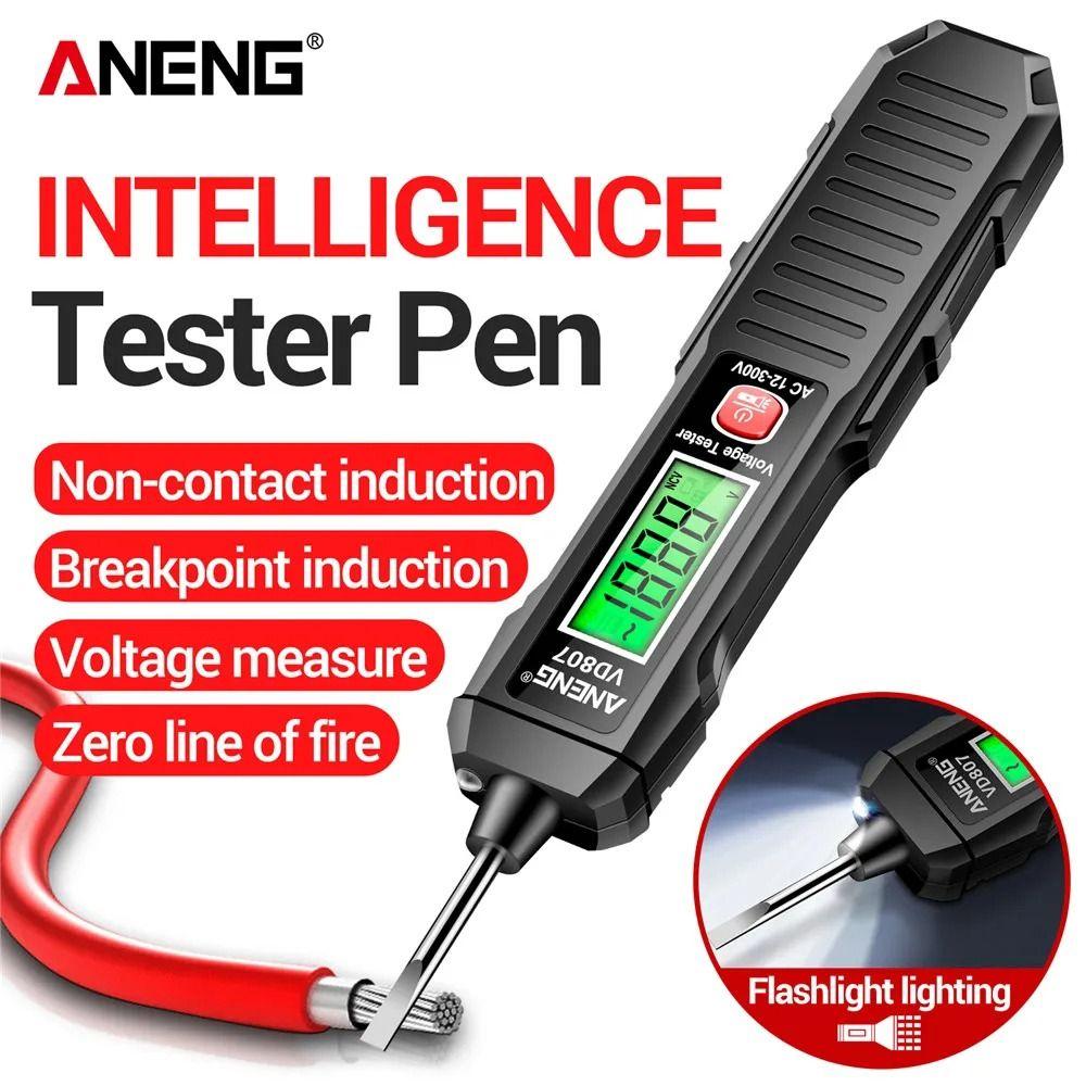 Электрическая ручка с датчиком NCV, тестер напряжения 50/60 Гц ANENG VD807, умный индукционный тестер, ручка для дома
Электрическая ручка с датчиком NCV, тестер напряжения 50/60 Гц ANENG VD807, умный индукционный тестер, ручка для дома