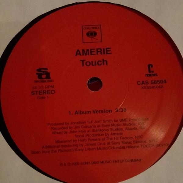 12inch Record AMERIE - Touch CAS58504 Columbia 2005 US Dance & Electronica Used 
12inch Record AMERIE - Touch CAS58504 Columbia 2005 US Dance & Electronica Used