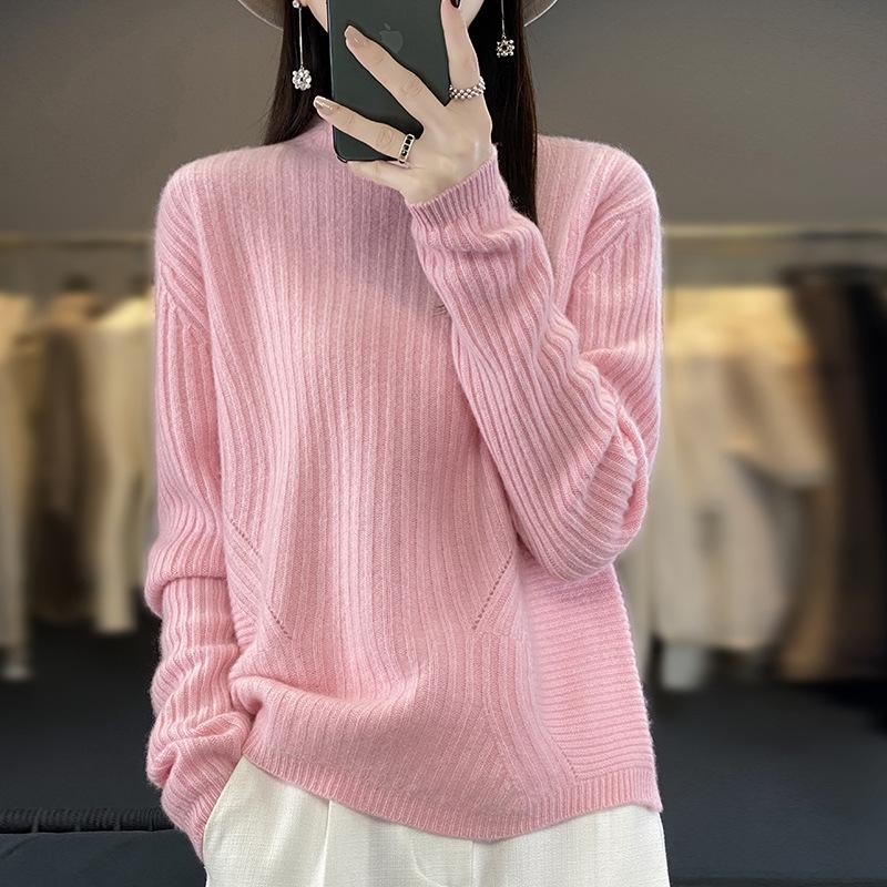 Осенне-зимний женский вязаный пуловер, свободный, с полувысоким воротником, в стиле ленивого ветра, мягкий, восковой, утолщенный, однотонный базовый свитер One size
Осенне-зимний женский вязаный пуловер, свободный, с полувысоким воротником, в стиле ленивого ветра, мягкий, восковой, утолщенный, однотонный базовый свитер One size