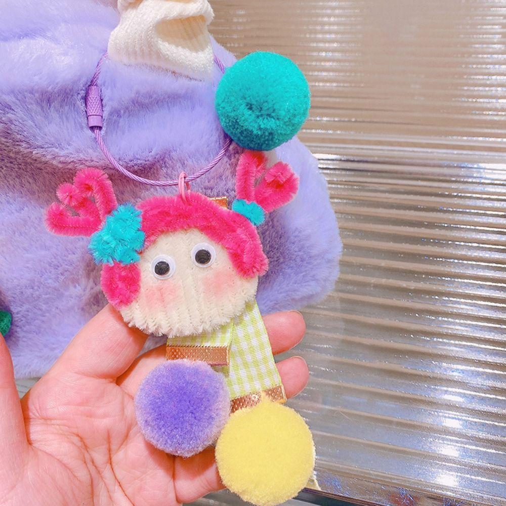 Chenille Stems Girls Plush Keychain Pipe Cleaner Plush Ball Bag Pendant Y2K Colorful Keyring Girls C
Chenille Stems Girls Plush Keychain Pipe Cleaner Plush Ball Bag Pendant Y2K Colorful Keyring Girls C