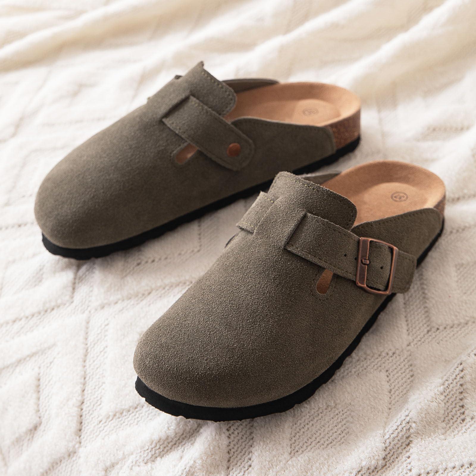 Bebealy Classic Suede Clogs For Women Cork Footbed Beach Slippers Fashion Women Mules With Arch Support Soft Men Clogs Slippers 36
Bebealy Classic Suede Clogs For Women Cork Footbed Beach Slippers Fashion Women Mules With Arch Support Soft Men Clogs Slippers 36
