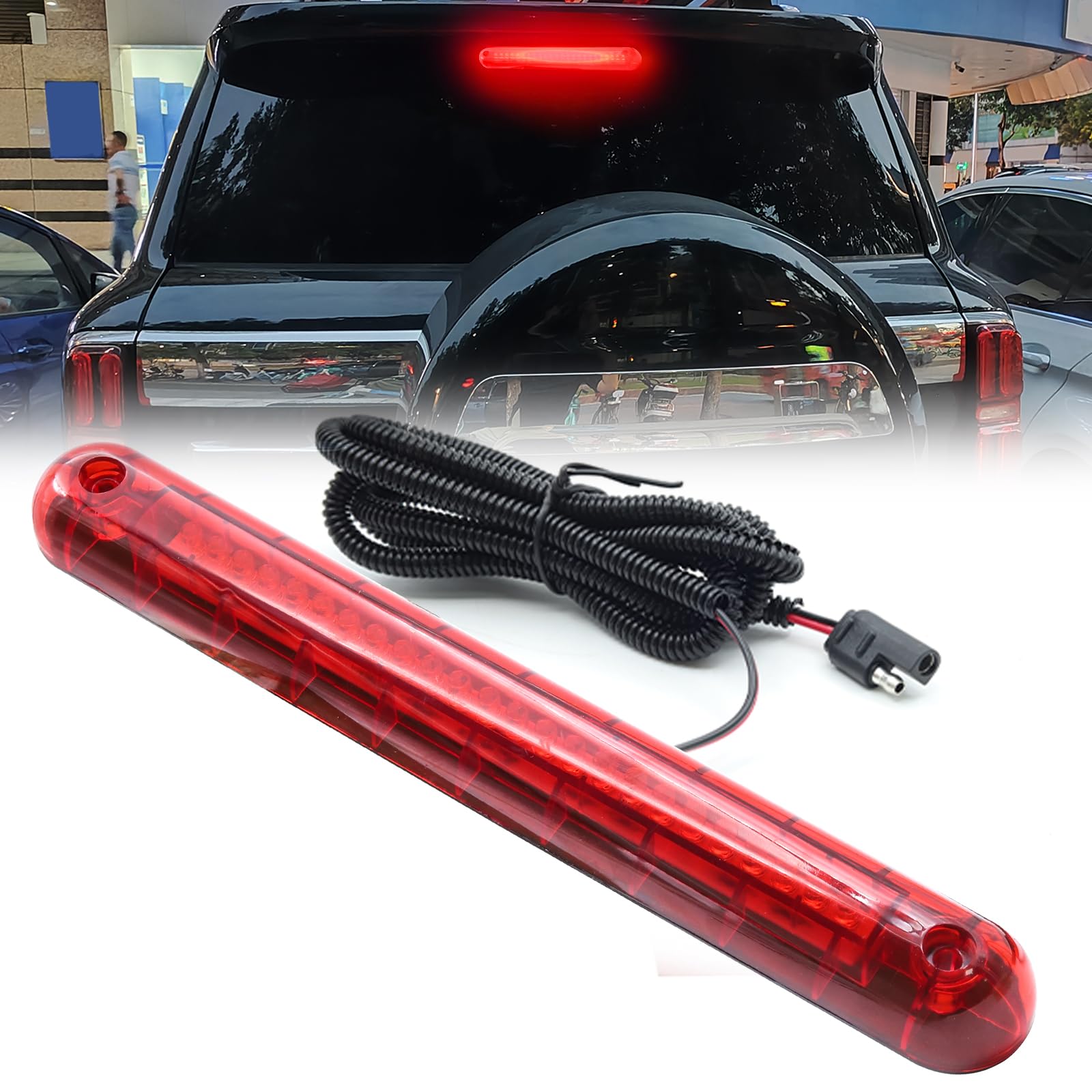 Ygmylandbb New High Mount Stop Lamp Universal LED Brake Lamp Waterproof Stop Light Height Light 24 LED Auxiliary Brake Light Car Tail Light Universal
Ygmylandbb New High Mount Stop Lamp Universal LED Brake Lamp Waterproof Stop Light Height Light 24 LED Auxiliary Brake Light Car Tail Light Universal
