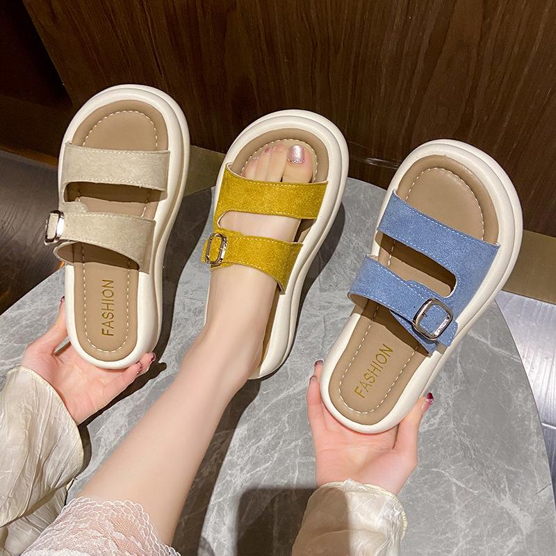 Summer new fashionable versatile cool slippers non-slip beach sandals soft leather thick bottom heightening soft bottom outer slippers 35
Summer new fashionable versatile cool slippers non-slip beach sandals soft leather thick bottom heightening soft bottom outer slippers 35