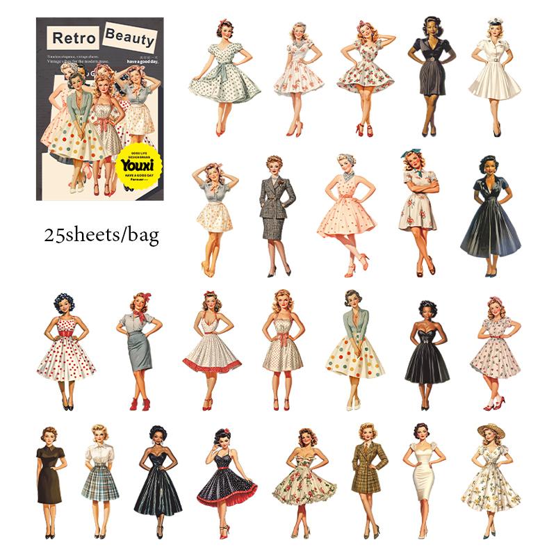 Mr. Paper 25 sheets/pack female character stickers multi professional clothing female clothing stickers Children s Day gifts
Mr. Paper 25 sheets/pack female character stickers multi professional clothing female clothing stickers Children s Day gifts