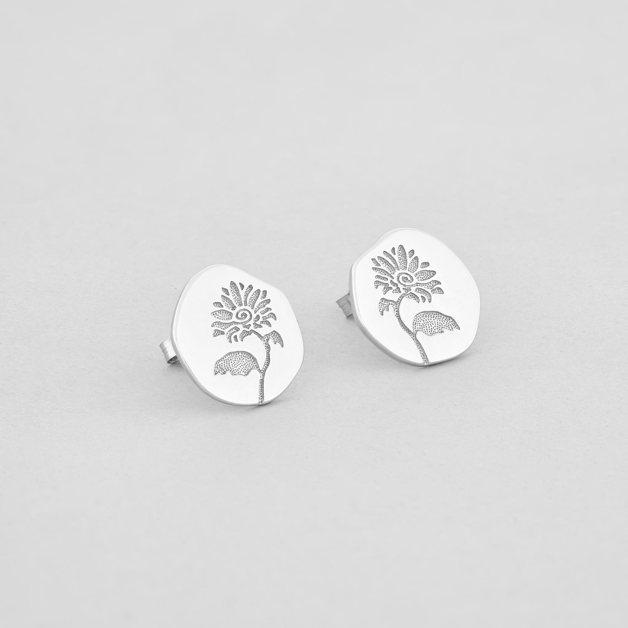 Сережки Квітка сонця срібний
Сережки Квітка сонця срібний