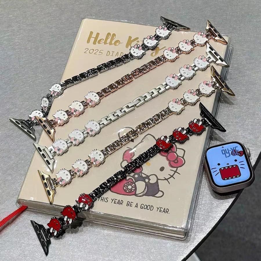 Cute KK Cat Metal Strap for Apple Watch SE, Series 9/10/11 12mm розового золота
Cute KK Cat Metal Strap for Apple Watch SE, Series 9/10/11 12mm розового золота