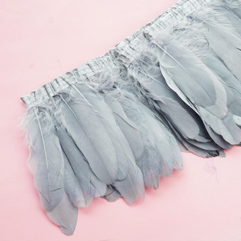 Color Hard Floating Feather Cloth Edge Goose Feather Cloth Strip Diy Feather Flower Skirt Shawl Stage Costume Wing Decoration
Color Hard Floating Feather Cloth Edge Goose Feather Cloth Strip Diy Feather Flower Skirt Shawl Stage Costume Wing Decoration
