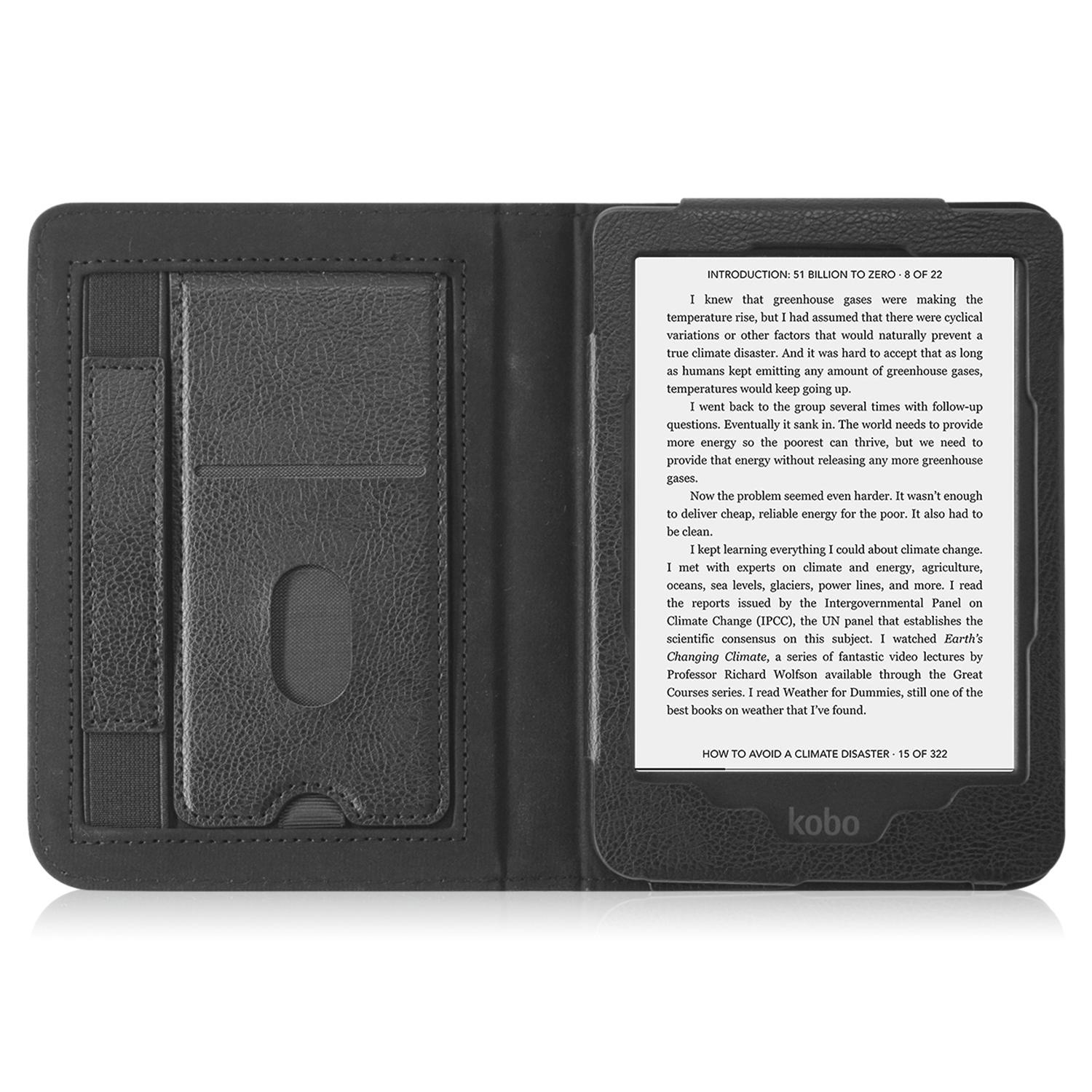 For Kobo Clara Colour/Clara 2E Case Card Slots Stand Hand Strap PU Leather E-Reader Cover Black
For Kobo Clara Colour/Clara 2E Case Card Slots Stand Hand Strap PU Leather E-Reader Cover Black