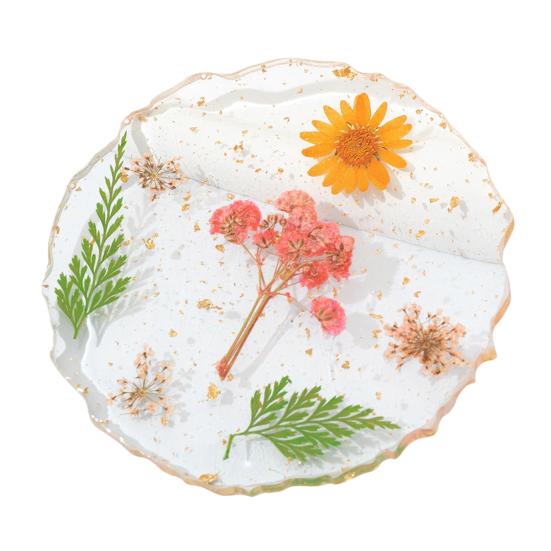 Real Dried Flowers Coaster Heat-Resistant Cup Mat for Home Kitchen Transparent Resin Handmade DIY Decor Unique Gift for Women E
Real Dried Flowers Coaster Heat-Resistant Cup Mat for Home Kitchen Transparent Resin Handmade DIY Decor Unique Gift for Women E
