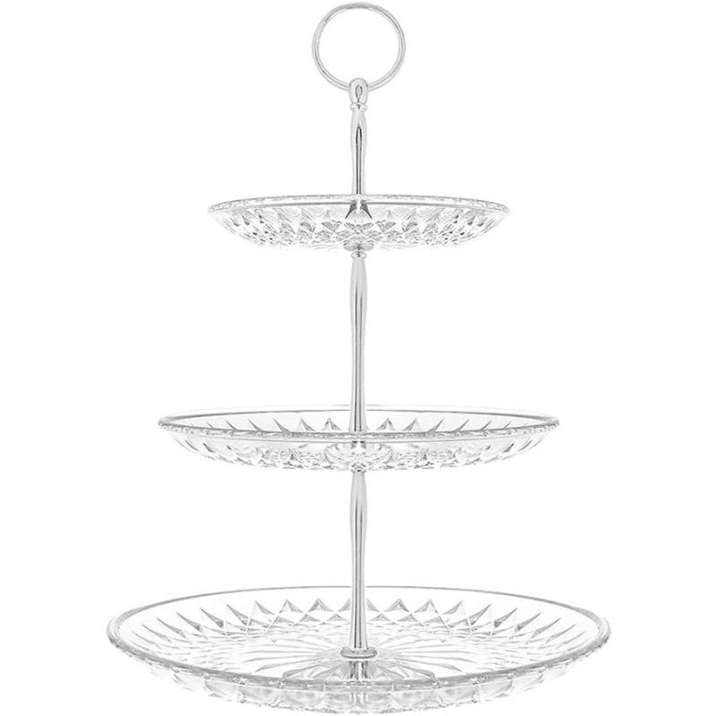 3 Tier Plastic Cupcake Stand, Clear Acrylic Dessert Display Stand with Gold Handle, Reusable Tiered Serving Tray for Party, Wedding, Afternoon Tea
3 Tier Plastic Cupcake Stand, Clear Acrylic Dessert Display Stand with Gold Handle, Reusable Tiered Serving Tray for Party, Wedding, Afternoon Tea