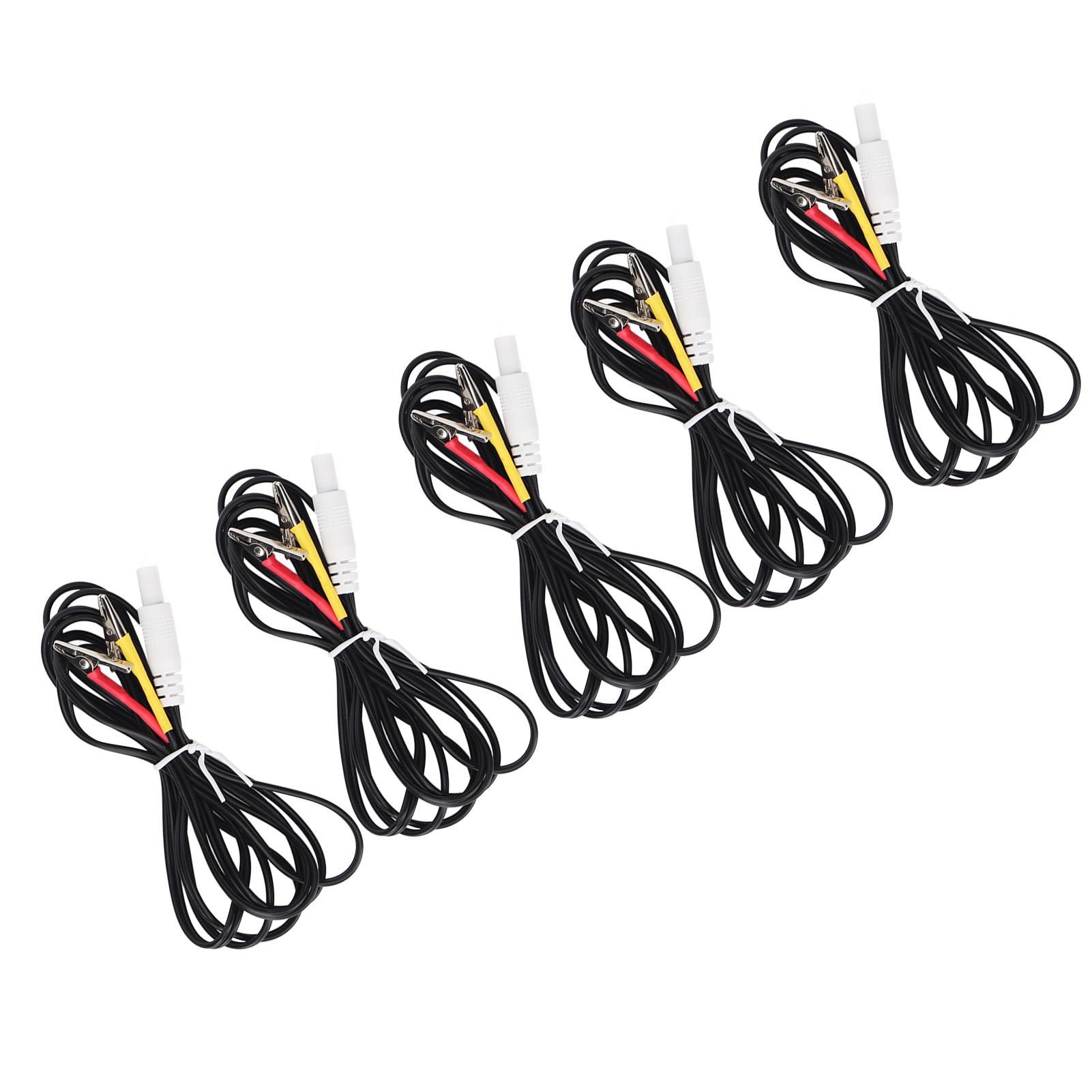 5pcs Clip Electrode Wire Professional Black Electrode Lead Wires for TENS Massager Therapeutic Machine
5pcs Clip Electrode Wire Professional Black Electrode Lead Wires for TENS Massager Therapeutic Machine